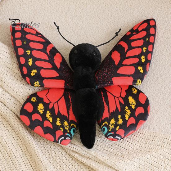 Collectible Butterfly Toy Realistic 3D Plush Toy, Stuffed Throw Pillow, Soft Interactive for Kids Insect Animal Decor, Gift Girls, Home Ornament