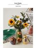 Retro Painted Ceramic Flower Vase Ornament for Living Room or Entryway Decor