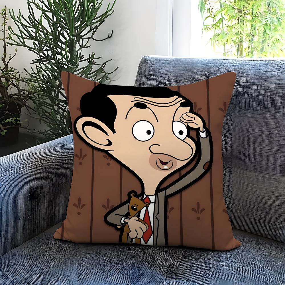 

POPULAR M-MMr.Bean Cushion Cover Comfortable Reversible Pillow Cover Ideal for Car Sofa Bedroom & Beyond 30cmx30cm