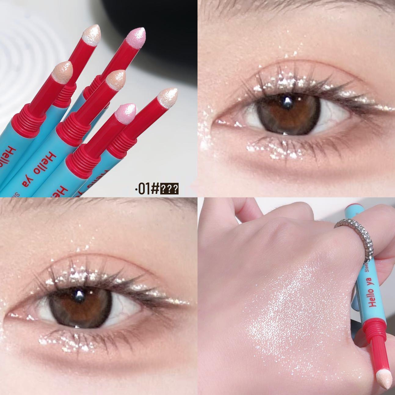 

Шовкопряд Дуо Стік: Багатофункціональний хайлайтер та олівець для повік – Водостійкий та стійкий до розмазування.