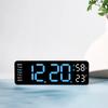 9 Inches Clocks for Bedroom Large Digital Wall Clock Home Decor Items Household Supplies LED Alarm Clock Week 12/24 Hours Giant