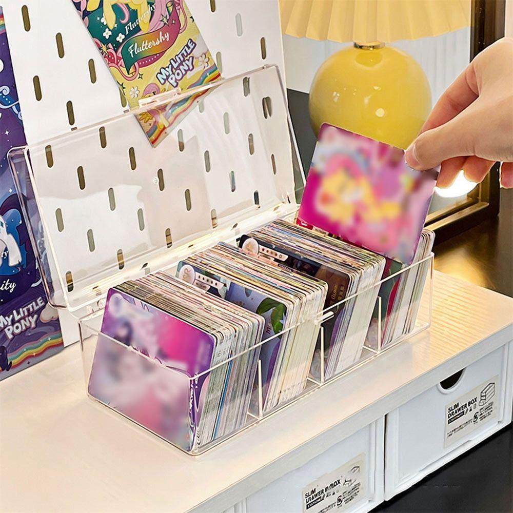 Acrylic Card Display Box Transparent Blind Box Korean Storage Box  Kpop Photocard