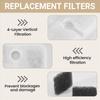 BHBL 12 Pack Replacement Filters for Dockstream Wireless Cat Water Fountain PLWF005/PLWF115/WF105, Pet Fountain Filters