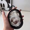1PC Transparent Portable Mini Clear Zipper Storage Bag With Keychain Loop Earphone And Charger Case