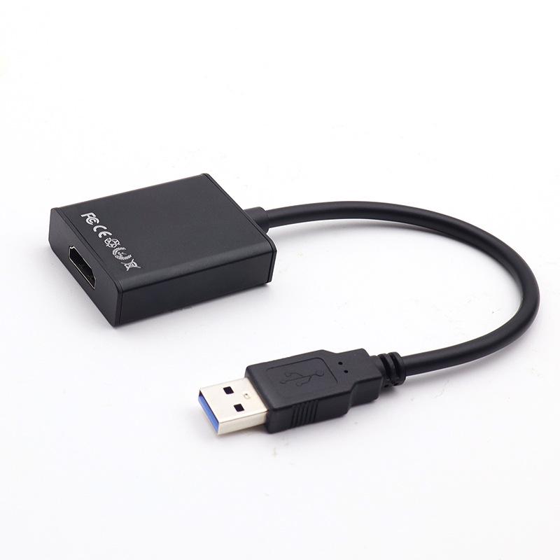 USB 2.0 To HDMI Adapter Cable, Aluminum Alloy, HD 1080P Extender