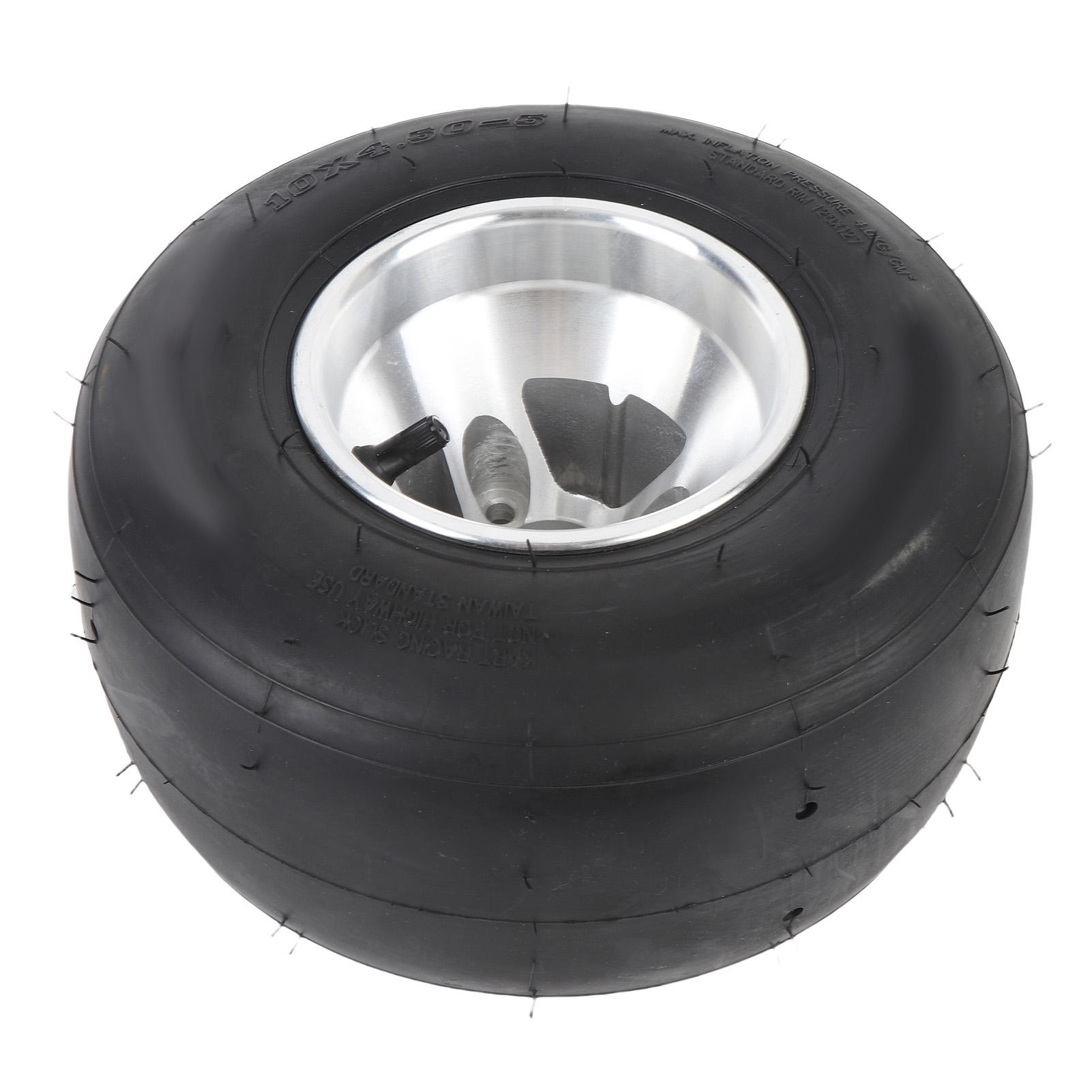 

10x4.50 5 Front Wheels Tire with Rim 4PR Tubeless Enhanced Traction Puncture Proof for Drift Trike Go Kart ATV UTV Golf