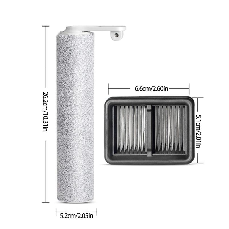 Floor Cleaning Robot Filters Vacuum Filters Roller Brush Vacuum Component Suitable for Improved Cleaning Efficiency