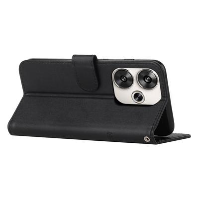 Pour Xiaomi Redmi Turbo 3 5G/Poco F6 5G Étui Texture Veau Fermoir Magnétique Housse de Téléphone en Cuir
