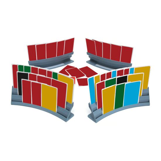 4Pcs Playing Card Holder Stand Stackable Storage Game Card Tray for Kids Adults Portable Poker Holder for Arthritis Patients