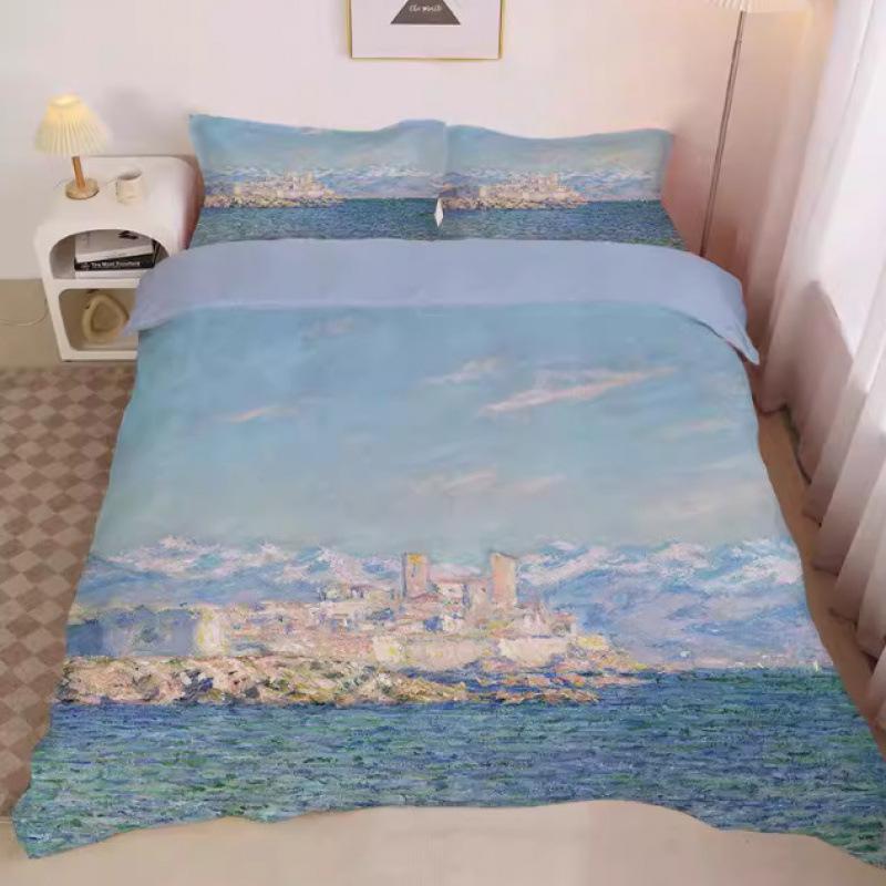 World Famous Paintings Bedding Set Artwork Duvet Cover Set King Queen Double Full Twin Single Size Bed Linen Set