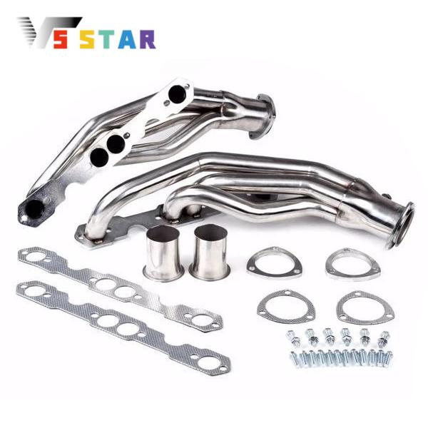 MT001037 High Quality Stainless Steel Exhaust Headers For 1988-1997 Chevy GMC 5.0L 5.7L V8 Engines C K Sliver