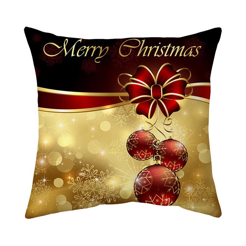 Cartoon Christmas Holiday Home Cute Pillow Cover Holiday Gift Nap Sofa Car Gift Pillow