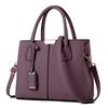 Women's Large Capacity Solid Color Tote: Cross-border Style, Splice Design, Shoulder or Handbag for Moms