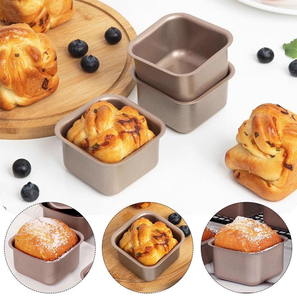 Quadratische Kuchenform 3 Stück/Set Küchenbackwerkzeuge Niedliche Mousse-Tasse Küche