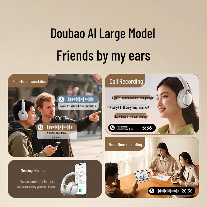 UGREEN HiTune Max6 Over-Ear Wireless Headphones