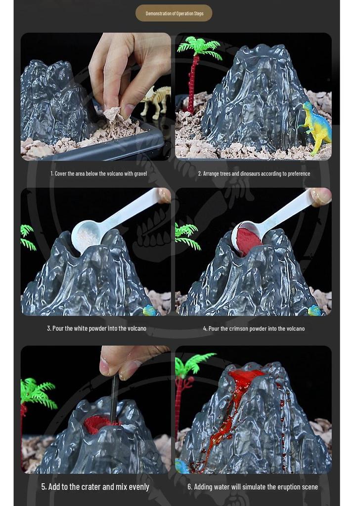 Dinosaur Fossil & Volcano Science Experiment Kit for Kids