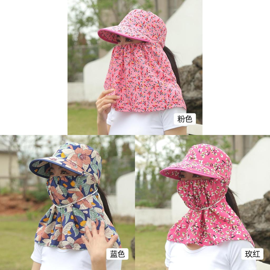 Womens Wide Brim Sun Hat With Uv Protection Breathable Fabric Long Eave Sunflower Flower Pattern For Outdoor Use