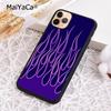Red Blue Neon Flames Fire Phone Case For iPhone 17 Air 16 Pro Max 15 14 Plus 12 13 Shell Cover Coque