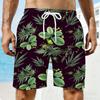 Summer Beach Style 3D Printed Loose Plus Size Quick Drying Shorts