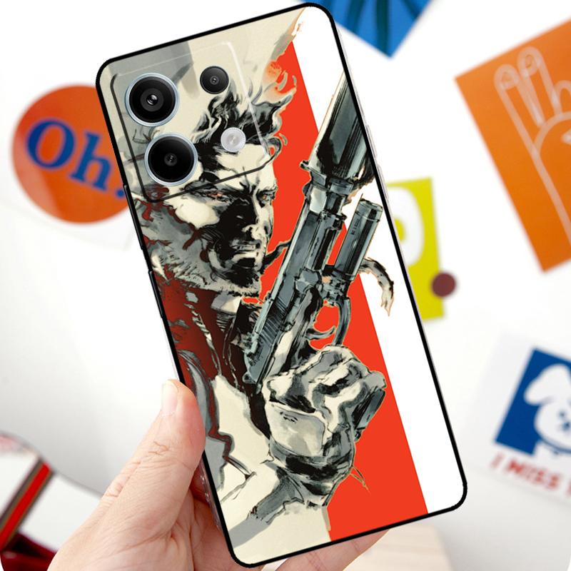Metal Gear Solid Funda For Xiaomi Redmi Note 13 10 11 12 14 Pro 11S 12S Case For Redmi 15 12C 13C 14C 10C 15C