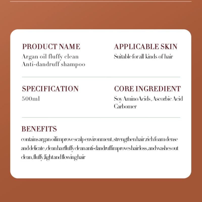 Argan Oil Shampoo SADOER Cleansing Fluffy Refreshing Moisturizing