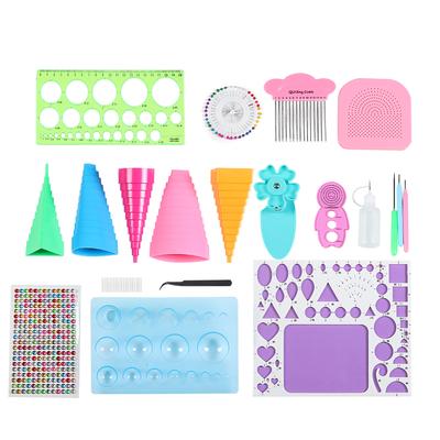 Biglietti di Carta Fatti a Mano Artigianato Kit Quilling Pinzette Perline Ago Accessorio Scrapbooking Fai da Te