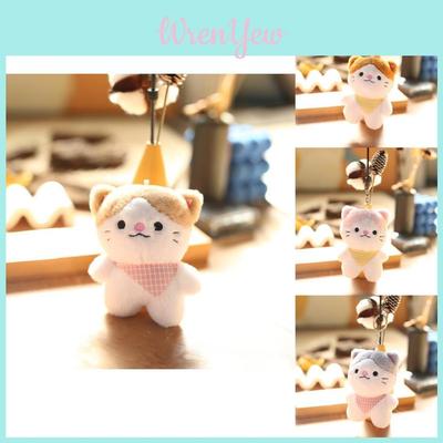 Adorable Soft Plush Cat Keychain Cute Cat Bag Charm Fluffy Cat Doll Pendant