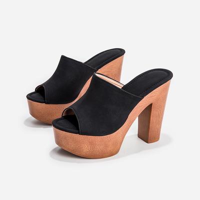 Módní Hrubé Super Vysoké Podpatky Dámské Nazouváky Dřeváky Sandály Boty na Platformě Lodičky Dámské Žabky Dámské Papuče Sexy Sandalias Mujer