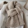 Albaka Alpaca Scarf for Women Winter New Wool Blended Korean Version Trendy Student High End Knitted