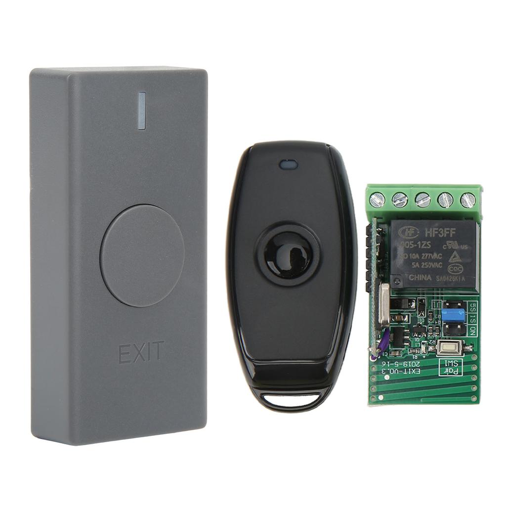 Wireless Access Control System with Door Exit Button Controller Remote Control DC 12V for Entrance