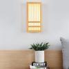 Japanese Style Solid Wood Bedside Wall Lamp