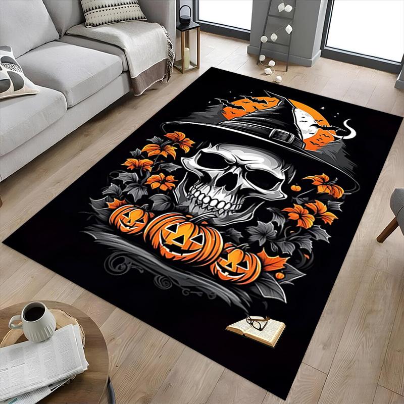 1pc Halloween pumpkin Carpet, Office Rug Outdoor Mat Home Decor Area Carpet Festival