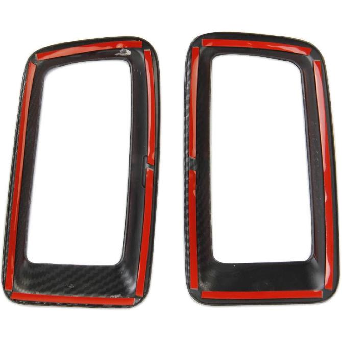 Korlot Carbon Fiber Air Vent Cover AC Outlet Trim Kit Interior for Chevrolet Colorado 2015-2022 for GMC Canyon 2015-2022