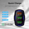 QGEEM QC 3.0 3 USB Car Charger Quick Charge 3.0 3-Ports Fast Charger for Car Phone Charging Adapter for iPhone Xiaomi Mi 9 Redm