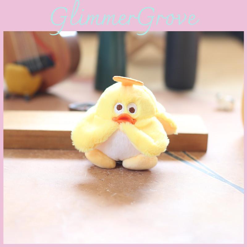 Plush Duck Keychain With Crystal Soft Material For Kids And Collectors