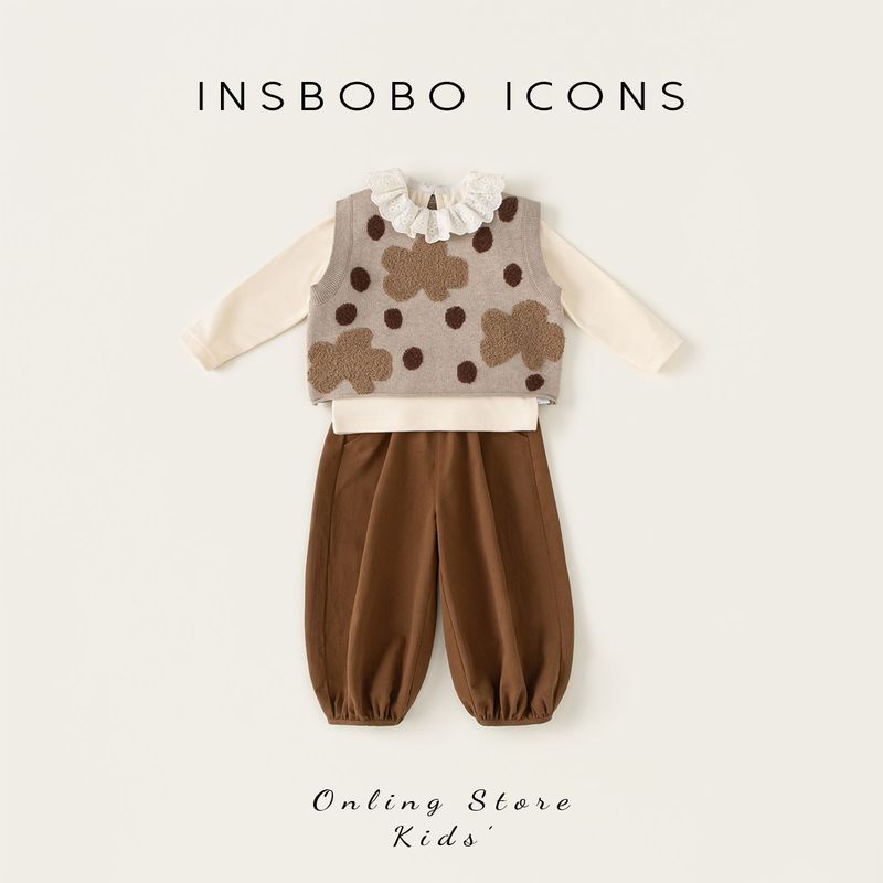 Girls  Spring Outfit Set, Baby Girl 2026 Spring New Stylish Vest Three-Piece Set, Girls  Spring and Autumn Children s Clothing Gray 90