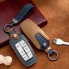Leather Car Key Case Smart Remote Fob Protector Cover Auto Accessories For Hyundai Genesis GV70 GV80 2021 2022 G70 G80 2023 2024
