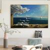 Salvador Dali Canvas Art Print Poster The Waves Book Sailboat Picture Canvas Painting Diary of Discovery by Vladimir Kush