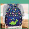 Capacity Backpack Large Cartoon Dinosaur Forklift Simple Schoolbag Boys Girls