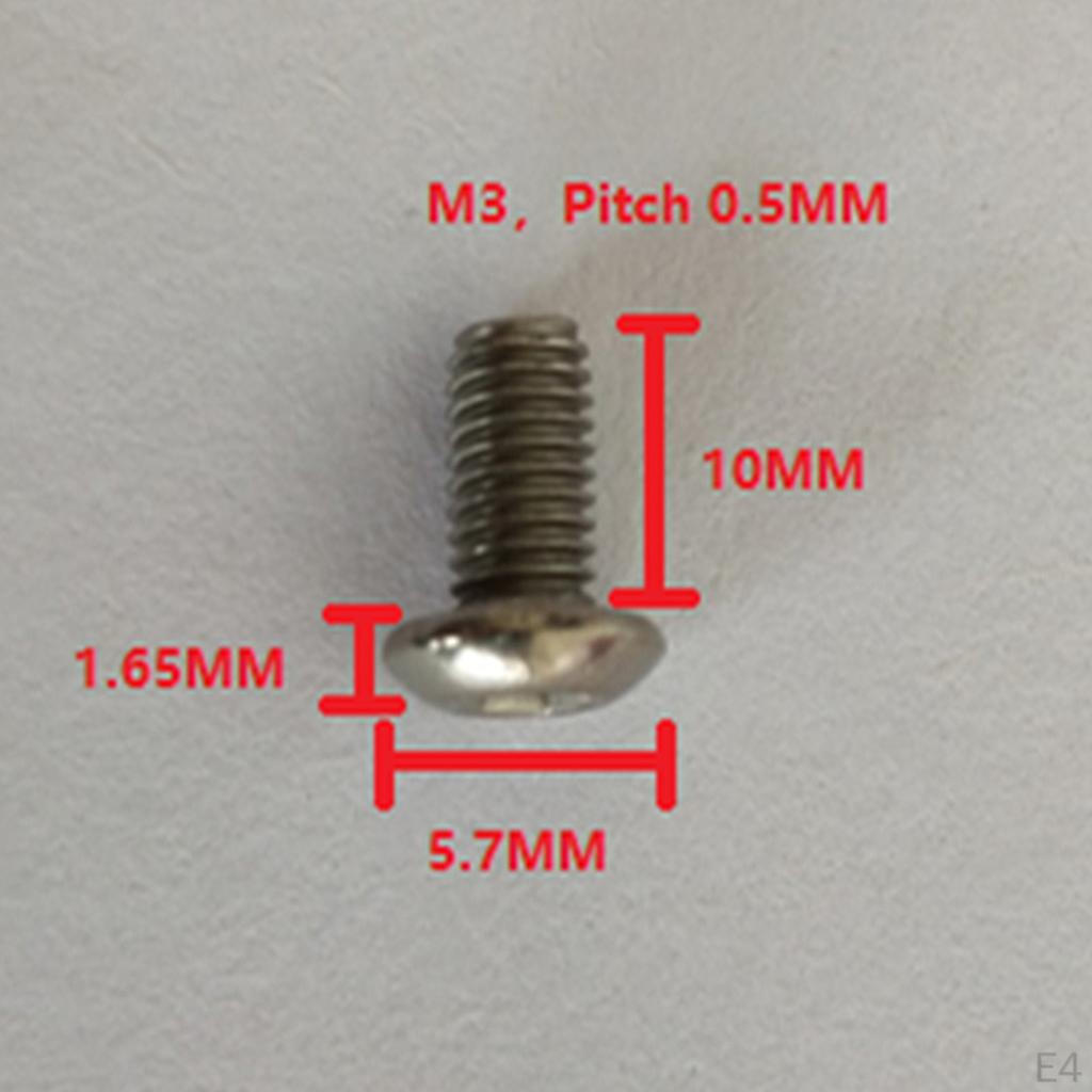 10x Metric Threaded M3 Hex Socket Head Screw 6mm/8mm/10/12/15mm