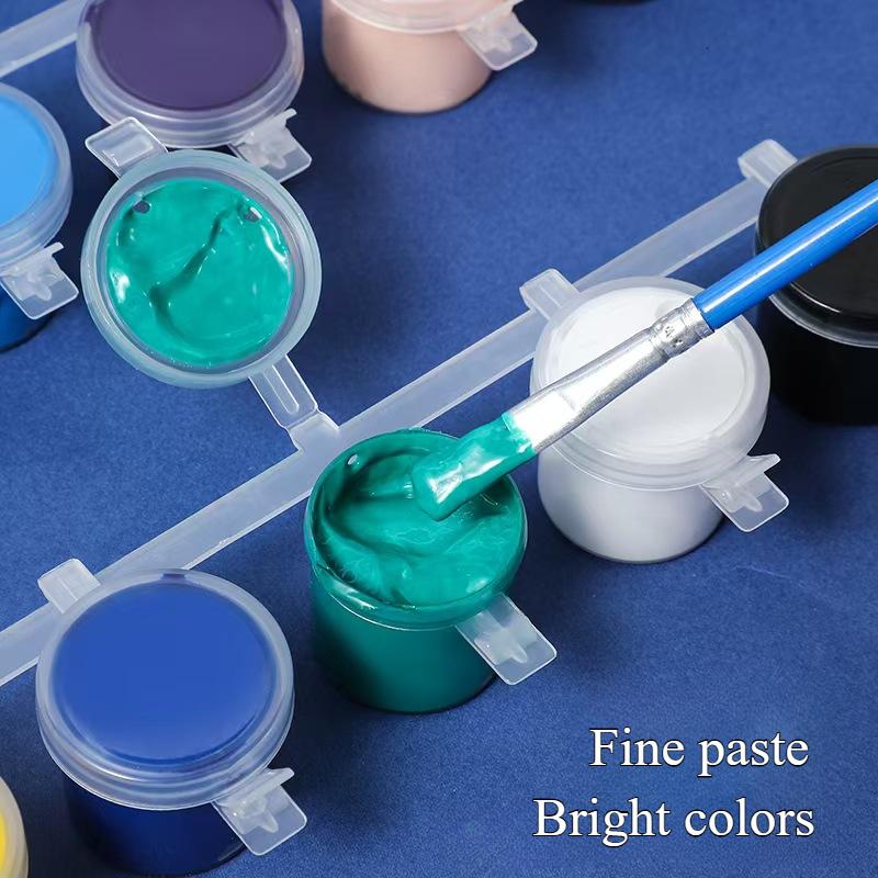 12ml/Stück Acrylpigment Hat Starke Deckkraft Wasserdicht und Lichtbeständig für Graffiti-Malerei auf Glas Stoff Steinen
