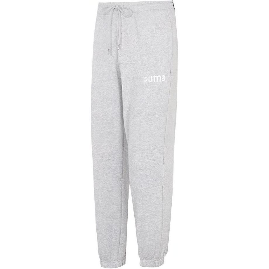 

Длинные спортивные штаны с эластичными манжетами и принтом логотипа Puma, унисекс, светло-серые 620586-04 L