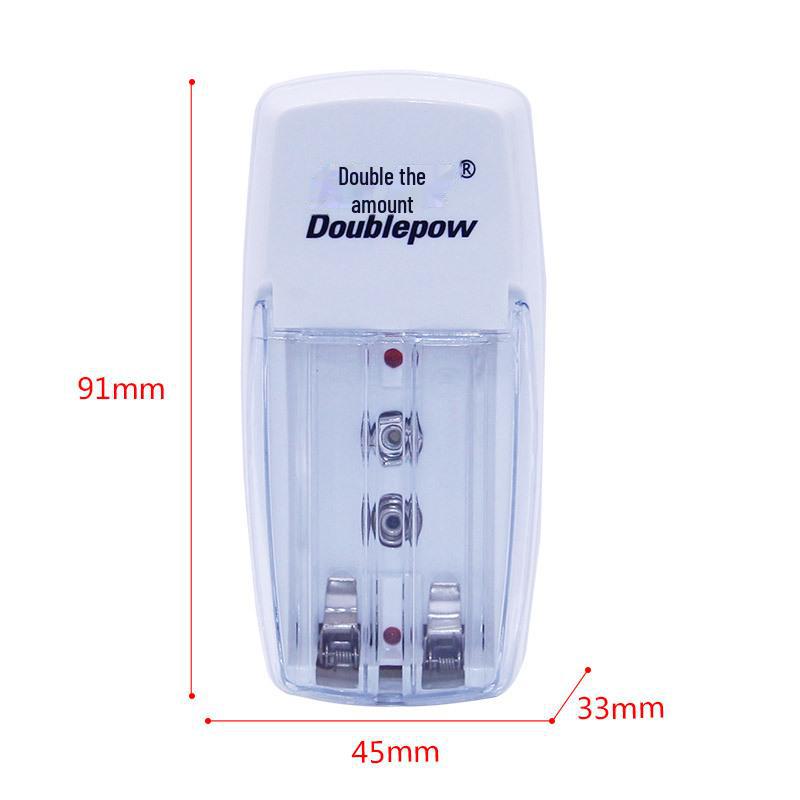 Doppelschacht NiMH-Ladegerät für 5V/7V/9V Akkus, Europäischer Standard