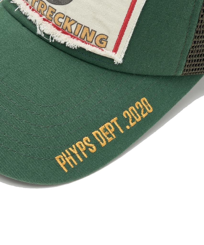 PHYPS MOTORCYCLE Riding Bear Mesh Ball Cap Green