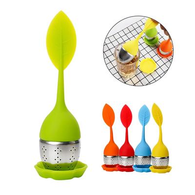 Cute Leaf Filters Scented Tea Tools High Temperature Resistance Silicone Tea Strainers Teaware Tea Infusers Tea Bag