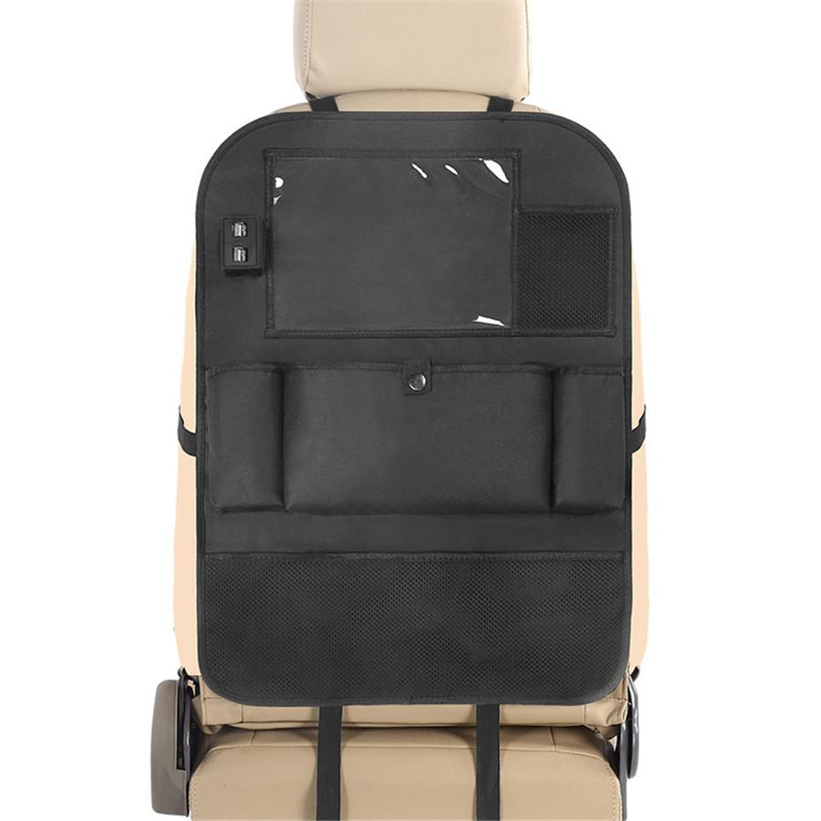 Car Seat Bag Organizer Storage iPad Phone Holder Multi-Pocket Hanging 4 USB Port