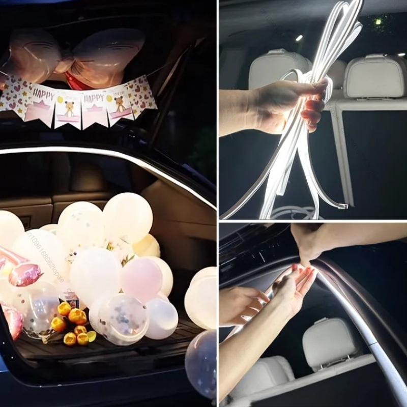 For XPENG Xiaopeng MONA M03 Car Rear Trunk Brighten LED Strip Lighting Waterproof Flexible Accessories