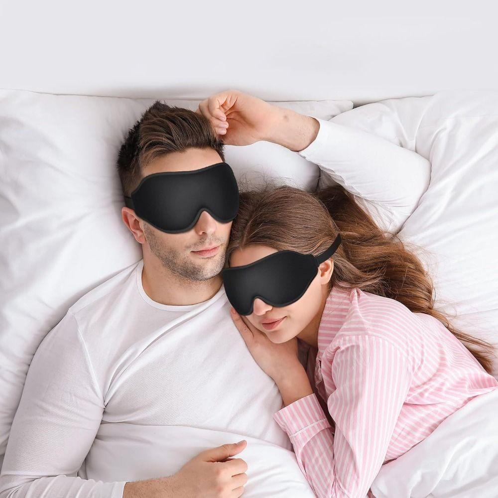 Adjustable Blockout Light Eye Cover Soft Sleeping Aid Eye Mask Universal 3D Sleep Mask  Airplane