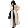 Eleganter Retro Damen Midilanger Warmer Strick-Cardigan, Allround Lockere Strickjacke für Herbst- und Winter-Pendler