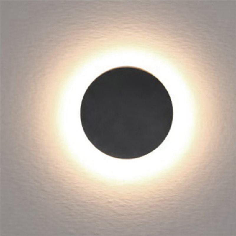 A34R Warm White LED Sconce Wall Light Outdoor Modern Round Design 3000K Wall Lamp For Garden Patio Bathroom Hallway Facade